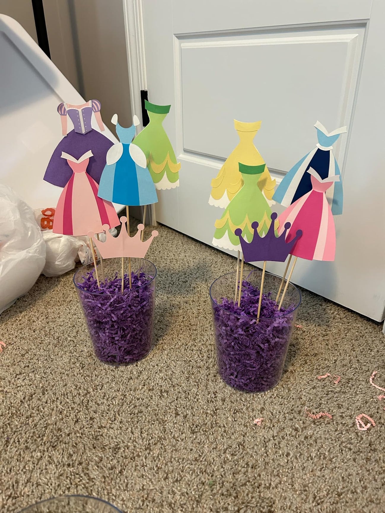 Princess Party Dresses Table Centerpieces