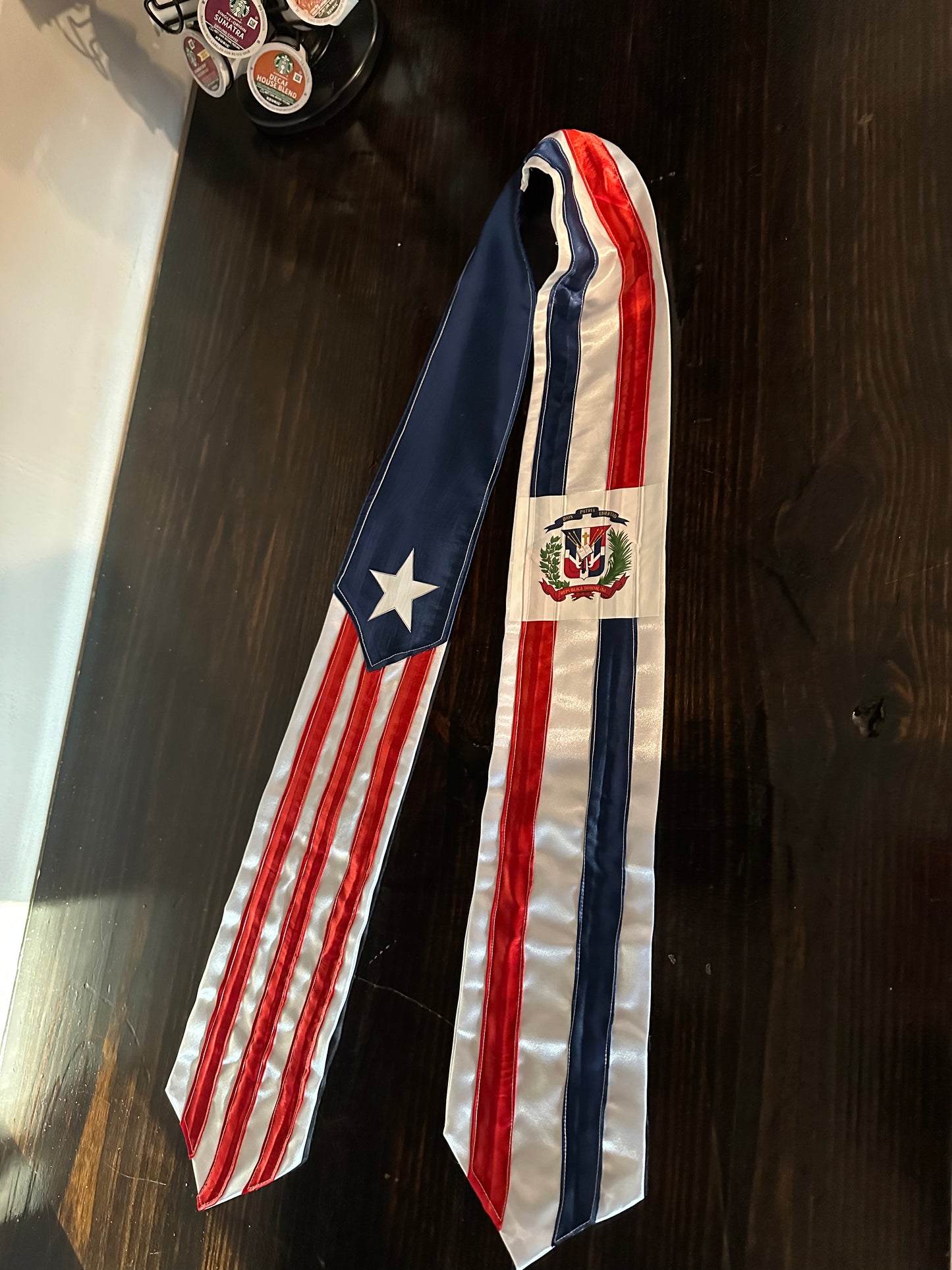 Customized Flag Graduation Stole