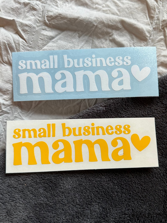Small Business Mama Decal | Waterproof | Permanent Vinyl Decal
