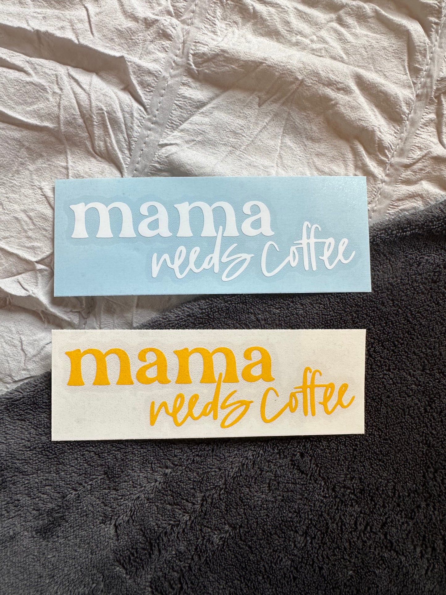 Mama Needs Coffee Decal | Waterproof | Permanent Vinyl Decal