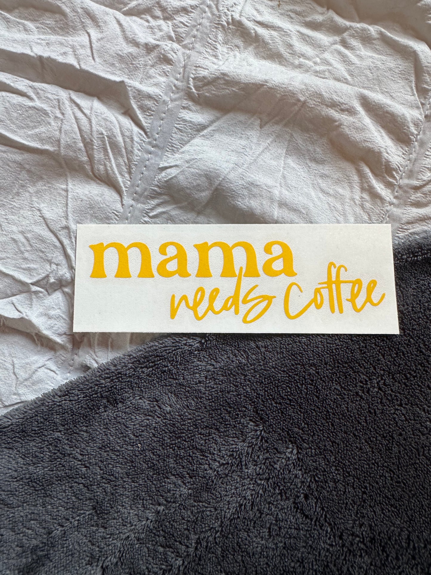 Mama Needs Coffee Decal | Waterproof | Permanent Vinyl Decal
