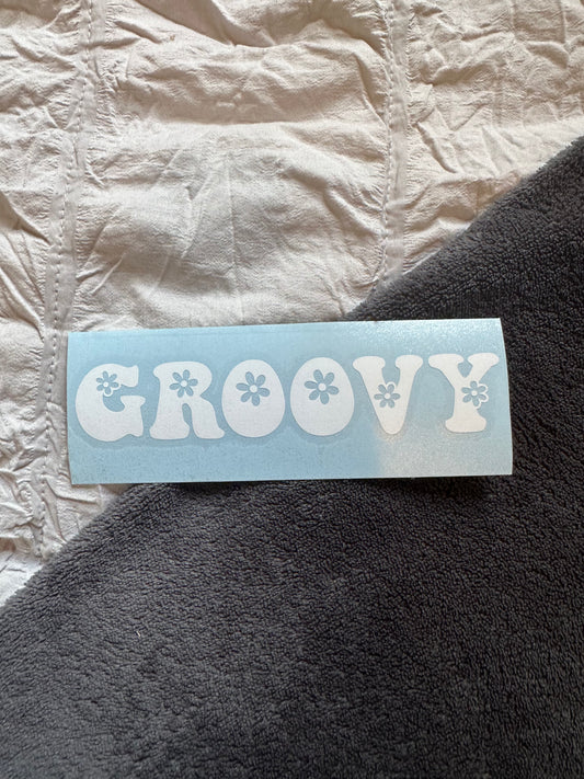 Groovy Decal | Waterproof | Permanent Vinyl Decal (Copy)
